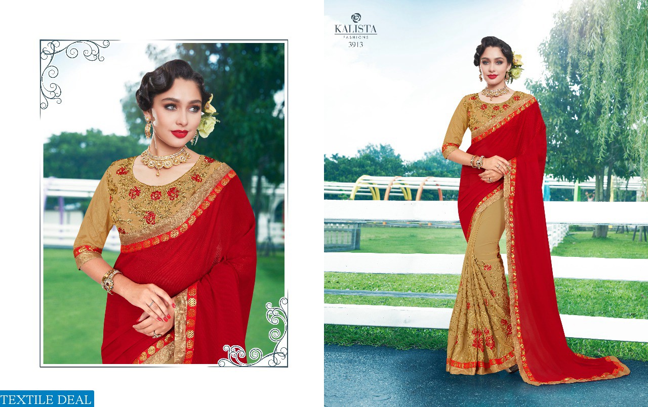 kalista VIP Wholesale party-wear Ethnic Saree